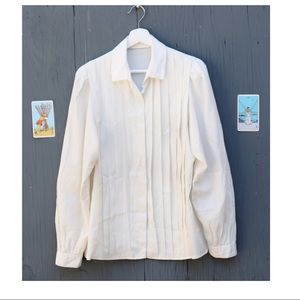 Vintage silk button down shirt